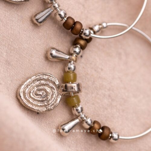Creolen Spirale, Silber